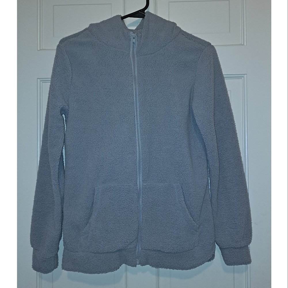 Gray hooded jacket size small coat hoodie